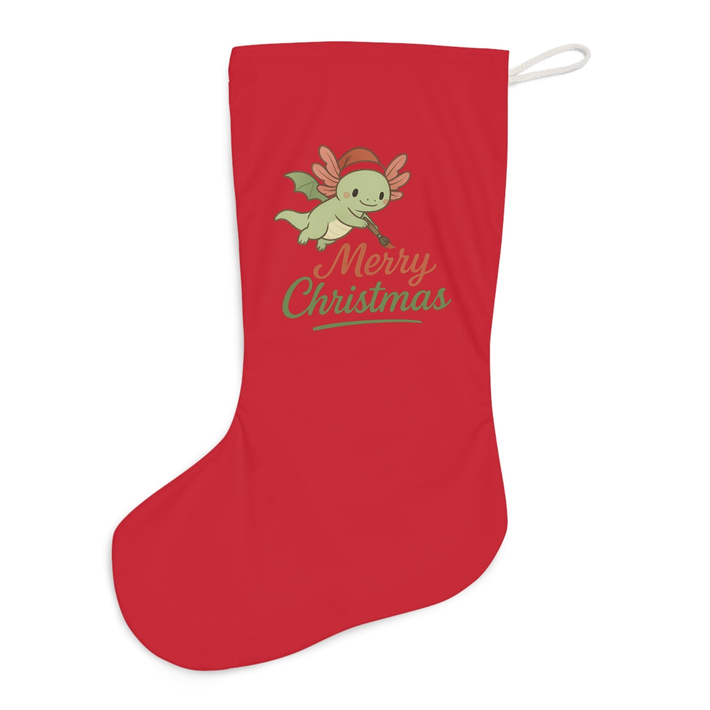 Merry Christmas Axel Santa Stocking, Merry Christmas Holiday Decor, Festive Home Accessory, Christmas Gift, Winter Celebration Decoration