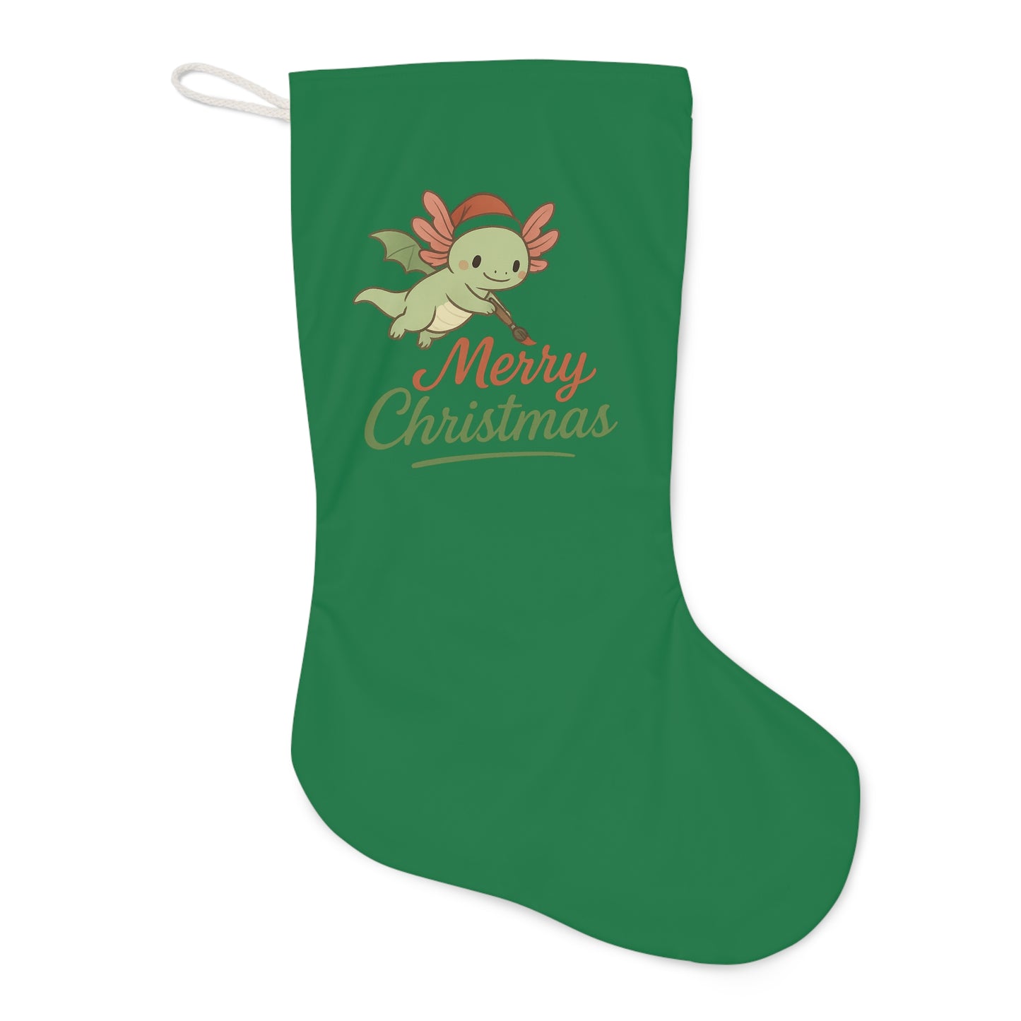 Merry Christmas Axel Santa Stocking, Merry Christmas Holiday Decor, Festive Home Accessory, Christmas Gift, Winter Celebration Decoration