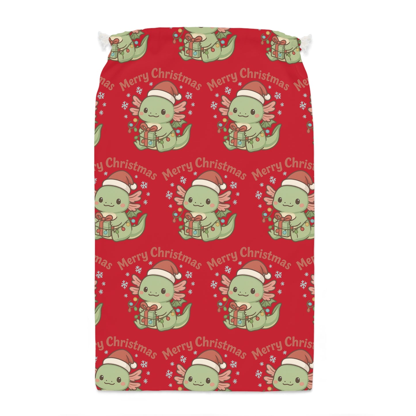 Christmas Axel Gift Sack with Cute Holiday Design, Merry Christmas Ideas, Santa Delivery Bag, Festive Storage, Christmas Decor