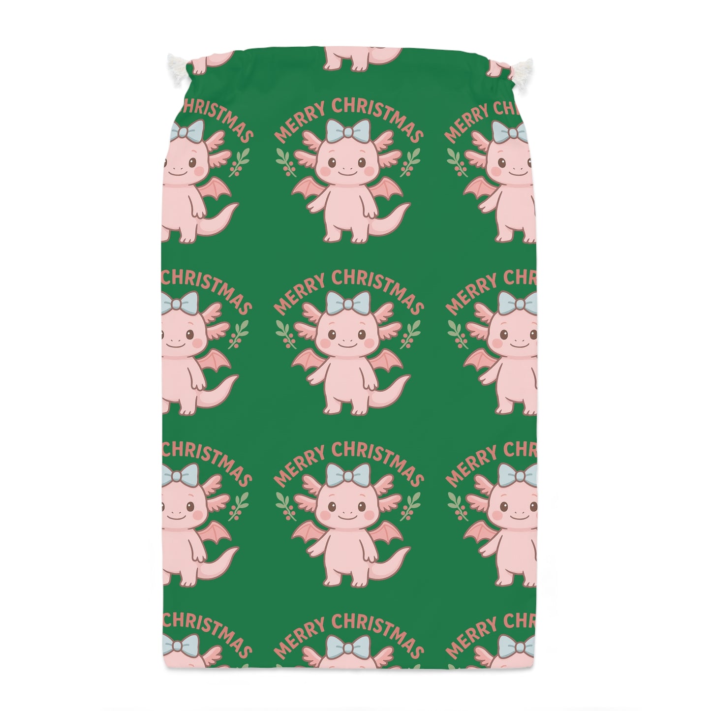 Christmas Lottie Gift Sack with Cute Holiday Design, Merry Christmas Ideas, Santa Delivery Bag, Festive Storage, Christmas Decor