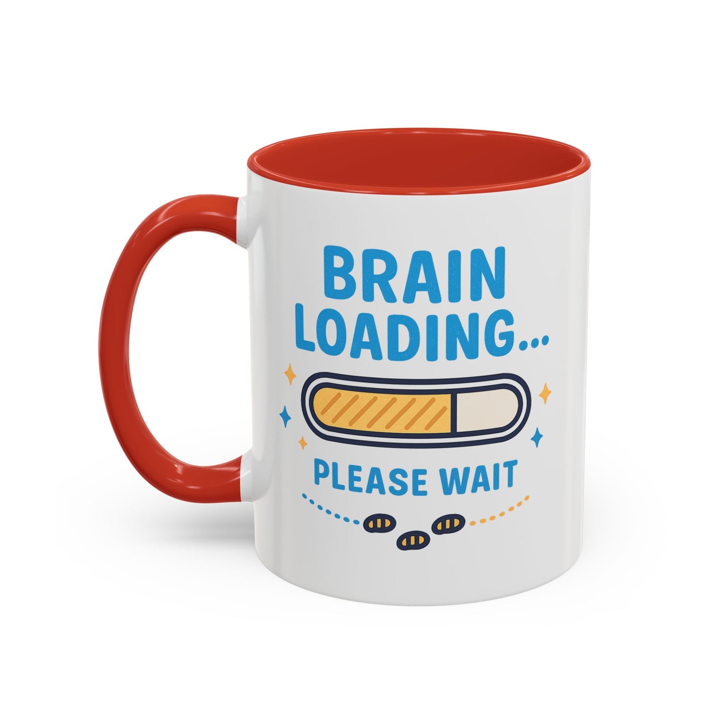 Loading Brain Coffee Mug, Funny Mug Gift, Gamer Coffee Cup, Office Humor, Unique Gift for Students