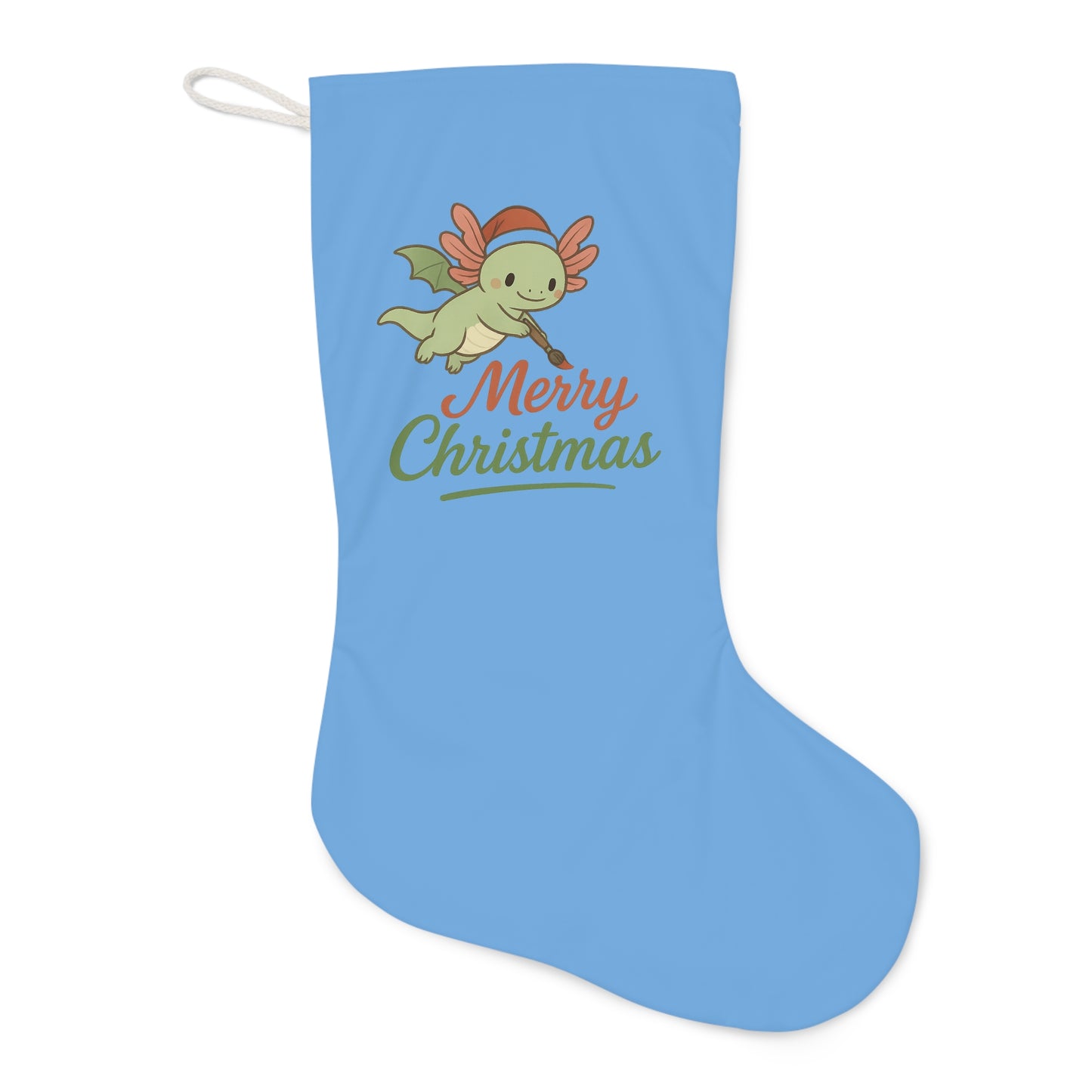 Merry Christmas Axel Santa Stocking, Merry Christmas Holiday Decor, Festive Home Accessory, Christmas Gift, Winter Celebration Decoration