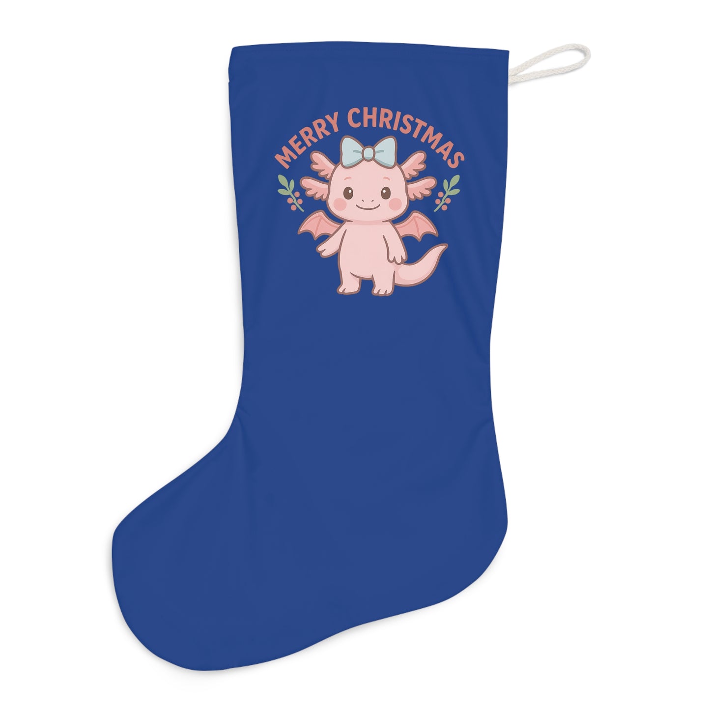 Merry Christmas Lottie Stocking, Merry Christmas Holiday Decor, Festive Home Accessory, Christmas Gift, Winter Celebration Decoration