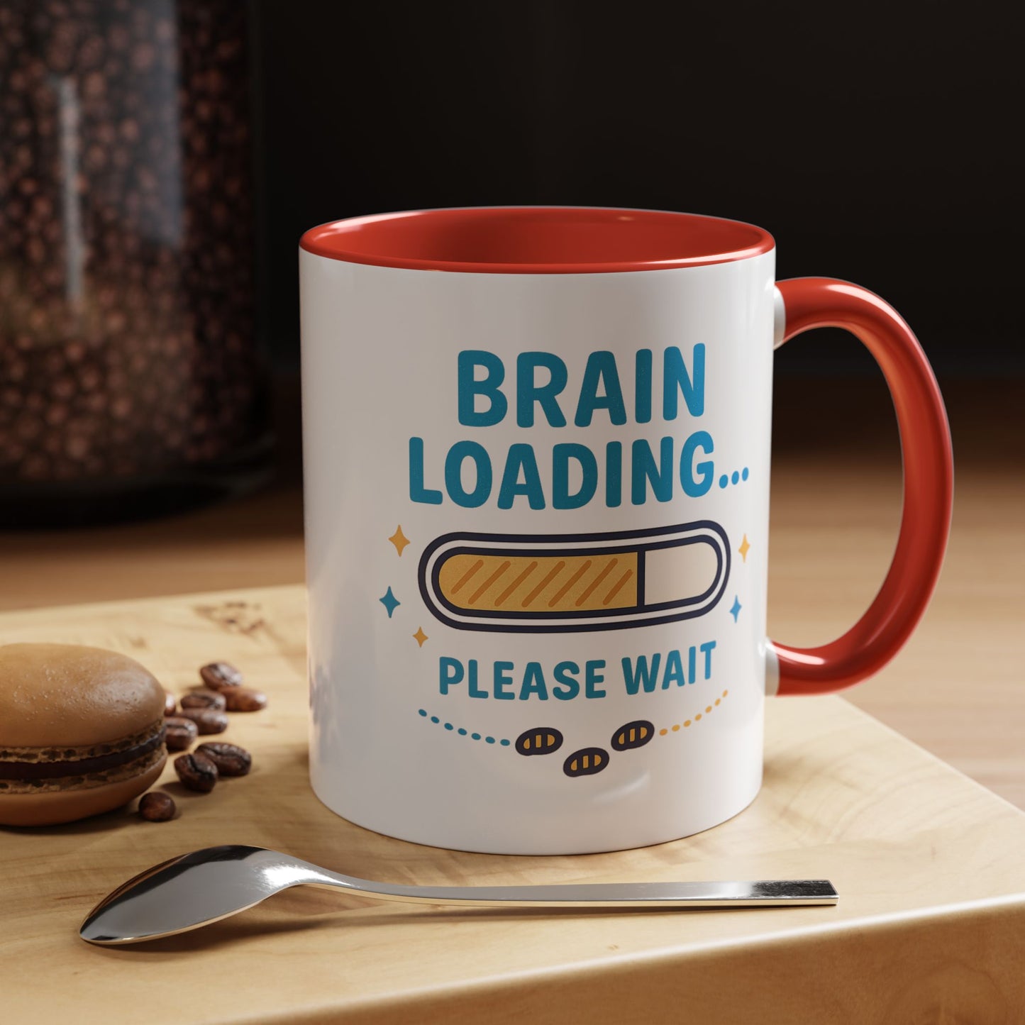 Loading Brain Coffee Mug, Funny Mug Gift, Gamer Coffee Cup, Office Humor, Unique Gift for Students