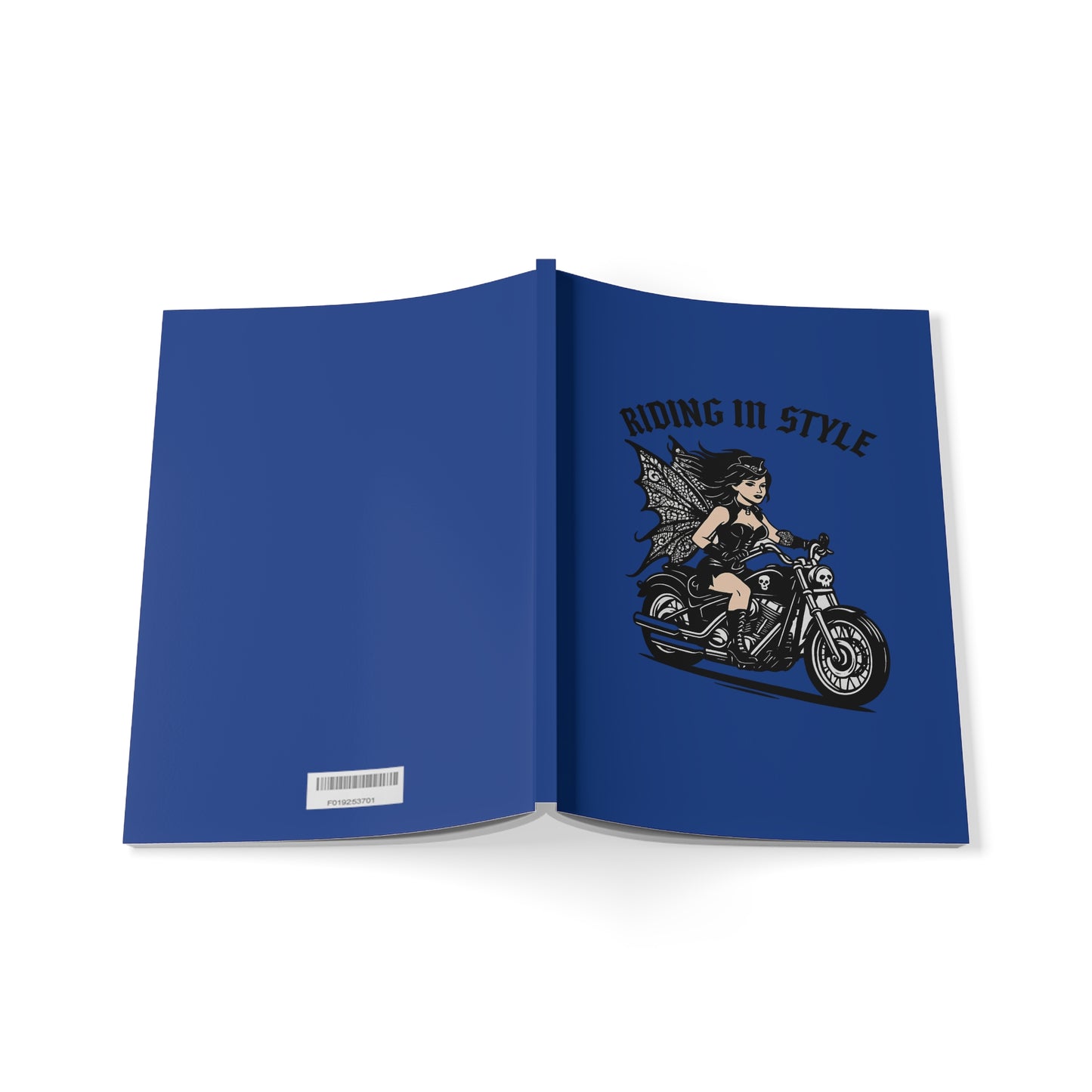 Motorcycle Fairy Softcover Notebook | Riding In Style A5 Journal for Bikers, Gifts for Riders, Travel Diary, Sketchbook, Writing Journal