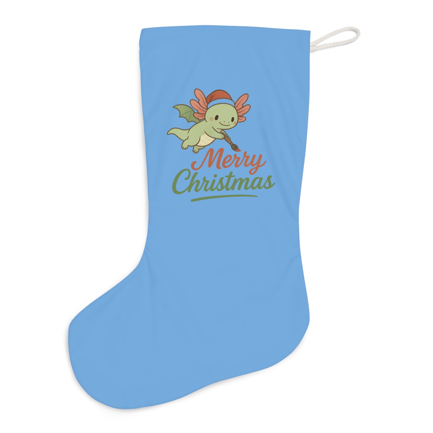 Merry Christmas Axel Santa Stocking, Merry Christmas Holiday Decor, Festive Home Accessory, Christmas Gift, Winter Celebration Decoration