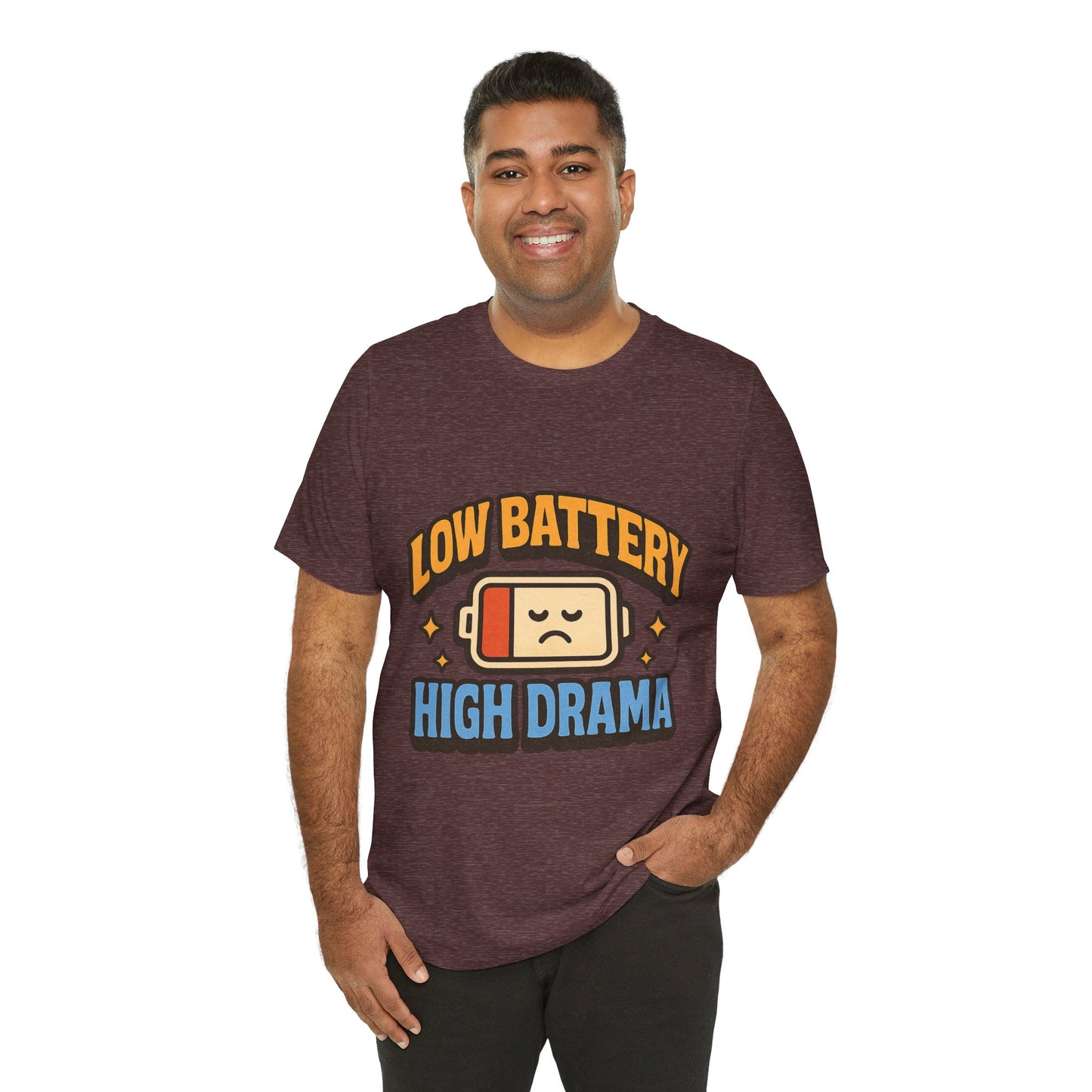 Drama Unisex Tee - Low Battery Print