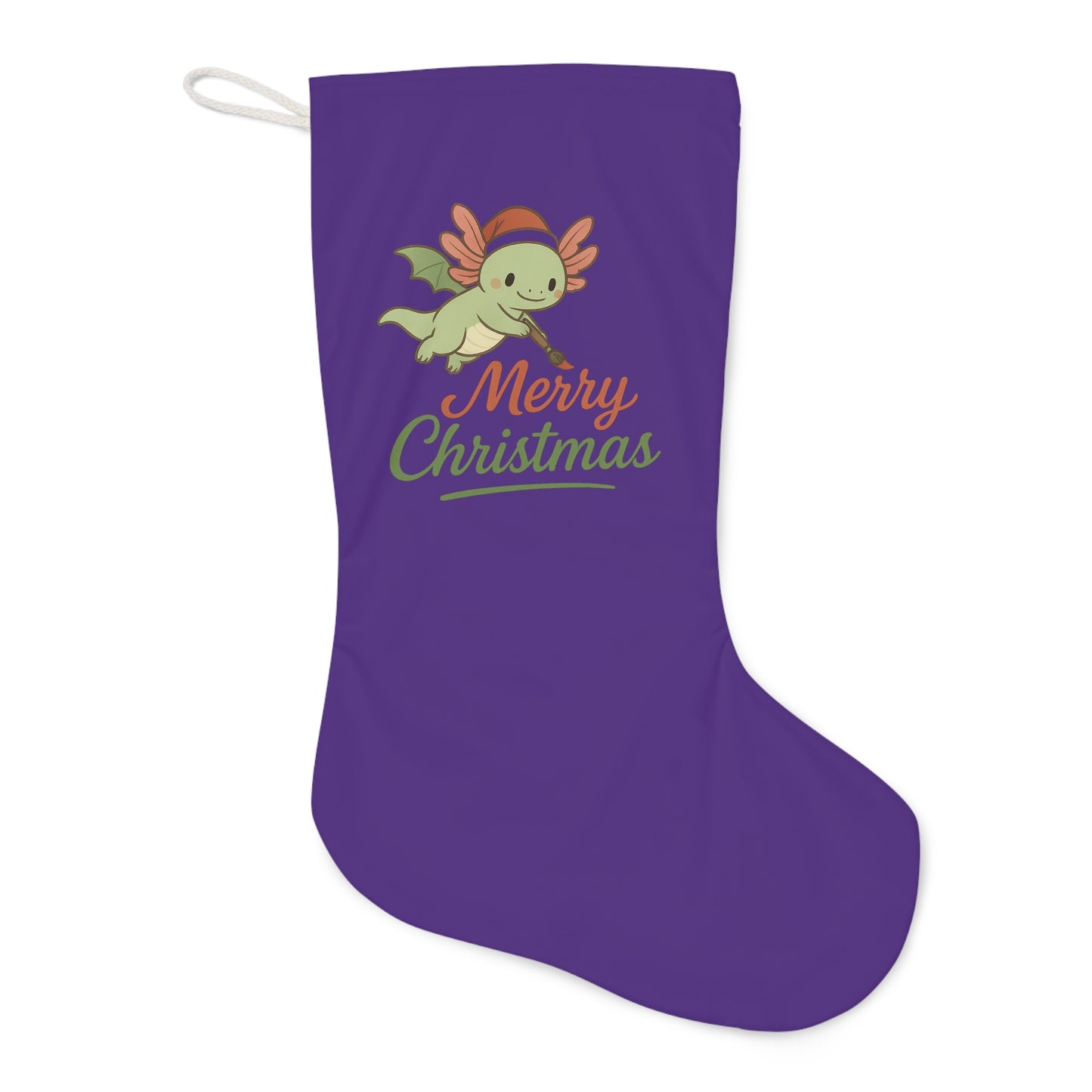 Merry Christmas Axel Santa Stocking, Merry Christmas Holiday Decor, Festive Home Accessory, Christmas Gift, Winter Celebration Decoration