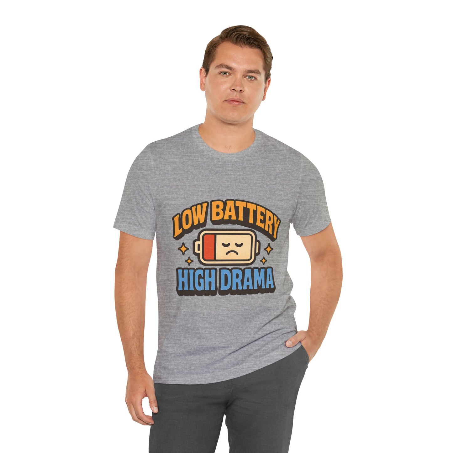 Drama Unisex Tee - Low Battery Print