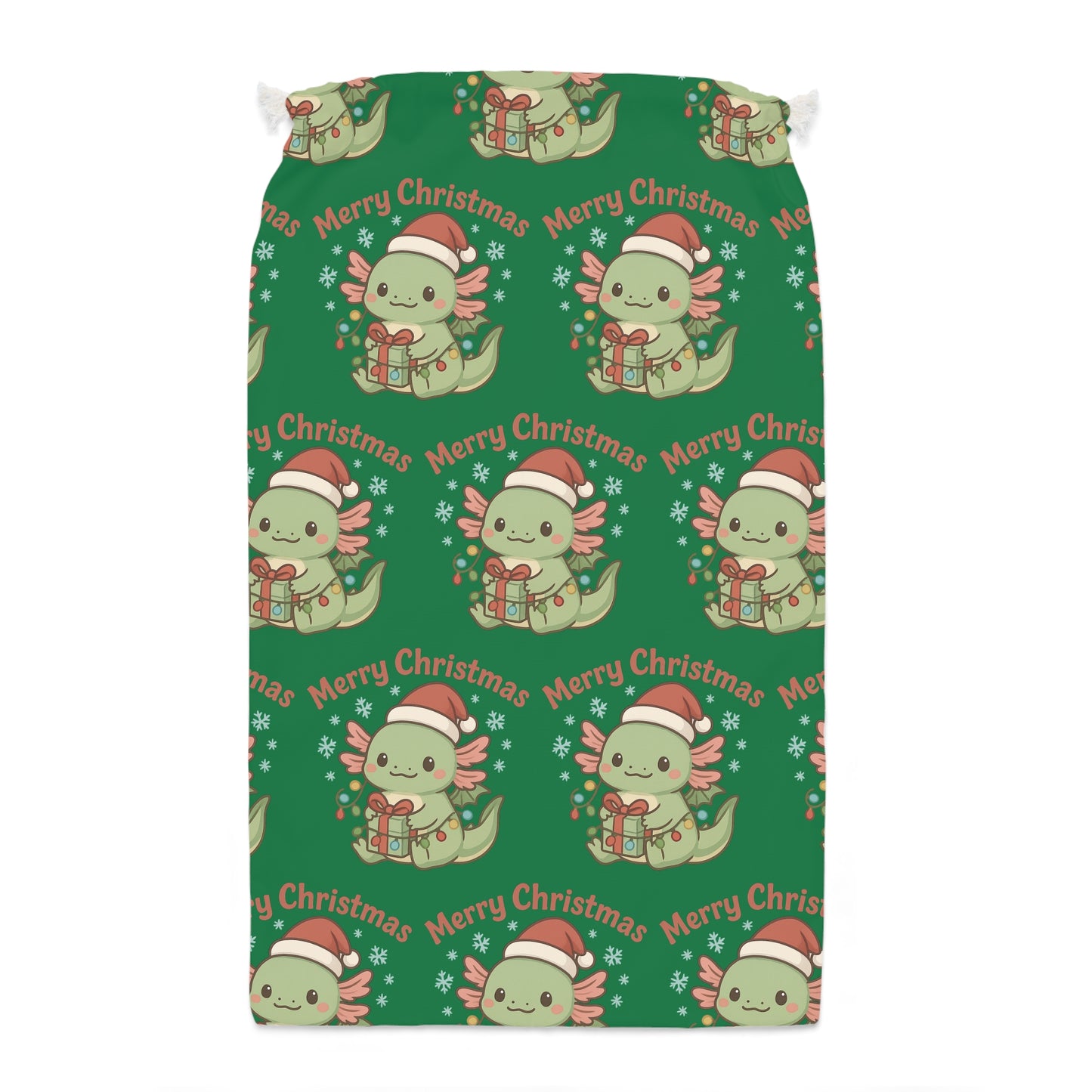 Christmas Axel Gift Sack with Cute Holiday Design, Merry Christmas Ideas, Santa Delivery Bag, Festive Storage, Christmas Decor