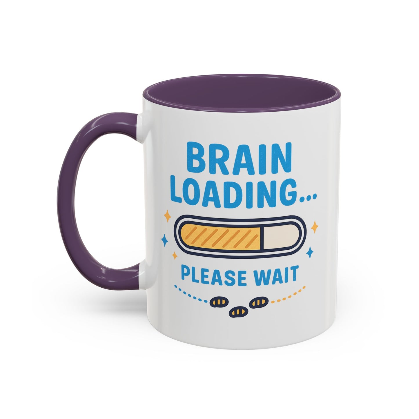 Loading Brain Coffee Mug, Funny Mug Gift, Gamer Coffee Cup, Office Humor, Unique Gift for Students