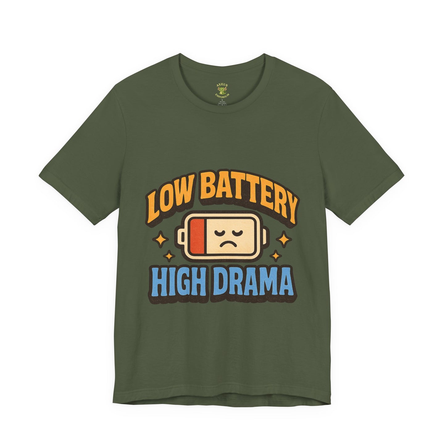 Drama Unisex Tee - Low Battery Print
