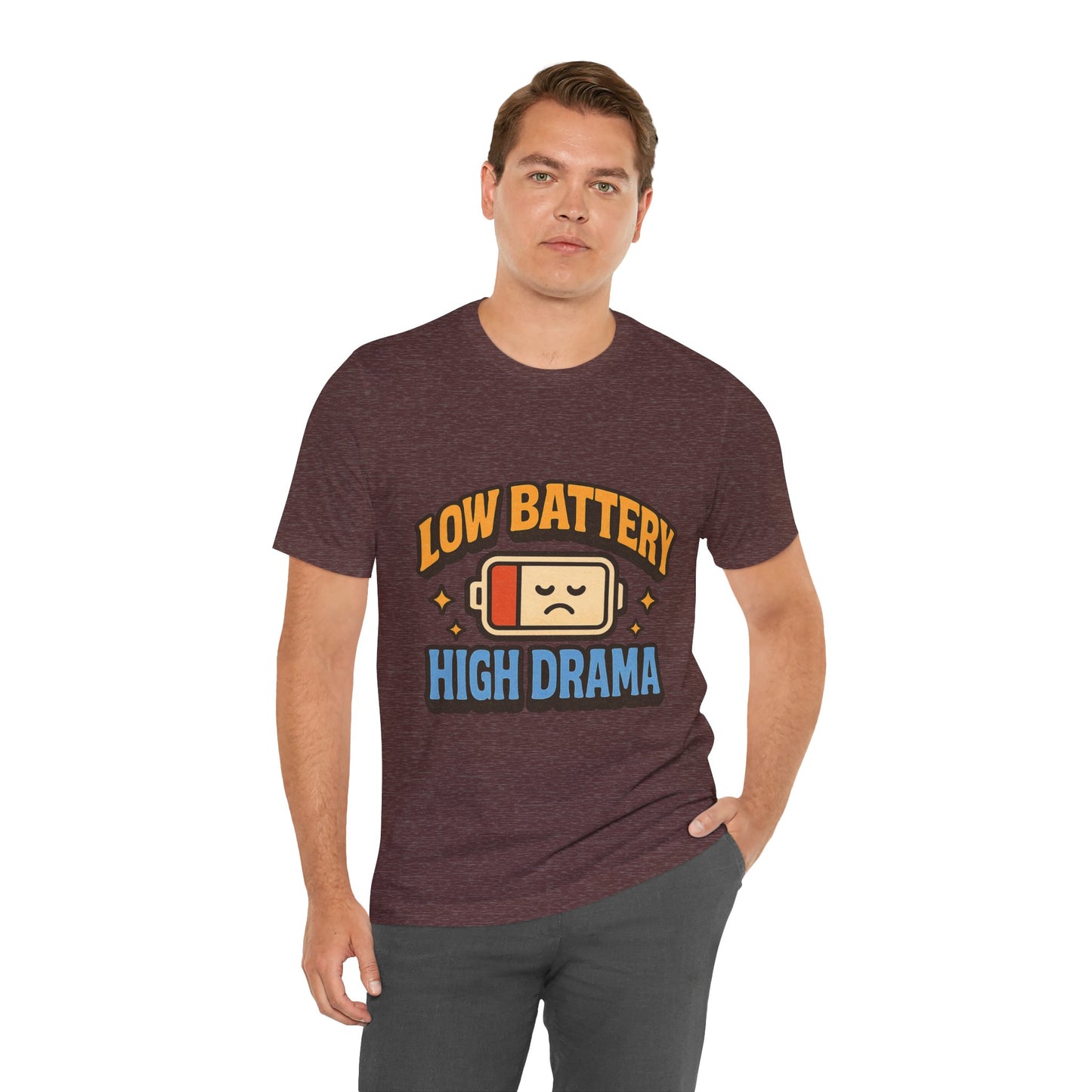 Drama Unisex Tee - Low Battery Print