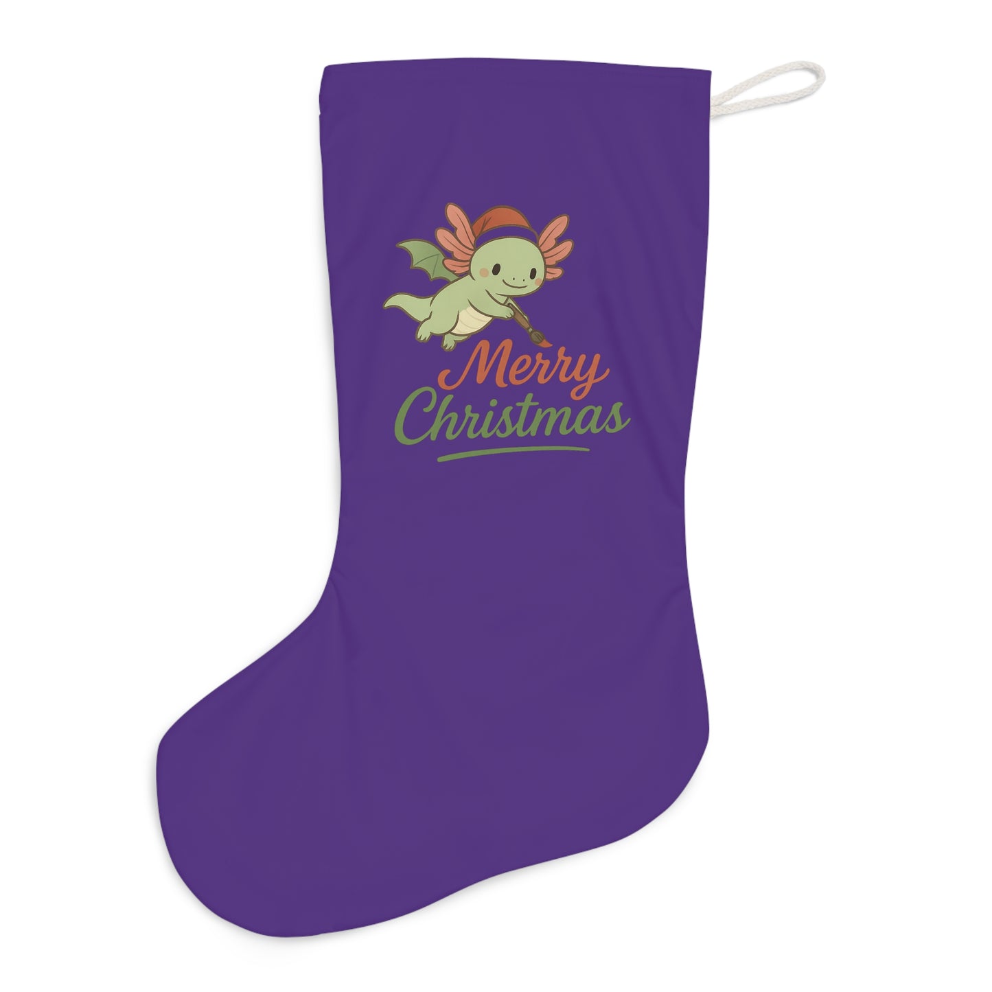 Merry Christmas Axel Santa Stocking, Merry Christmas Holiday Decor, Festive Home Accessory, Christmas Gift, Winter Celebration Decoration