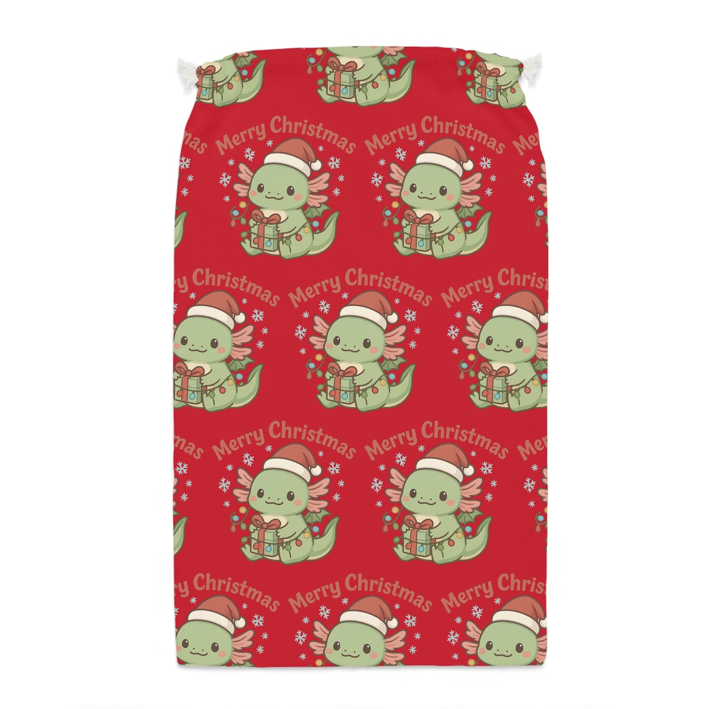 Christmas Axel Gift Sack with Cute Holiday Design, Merry Christmas Ideas, Santa Delivery Bag, Festive Storage, Christmas Decor