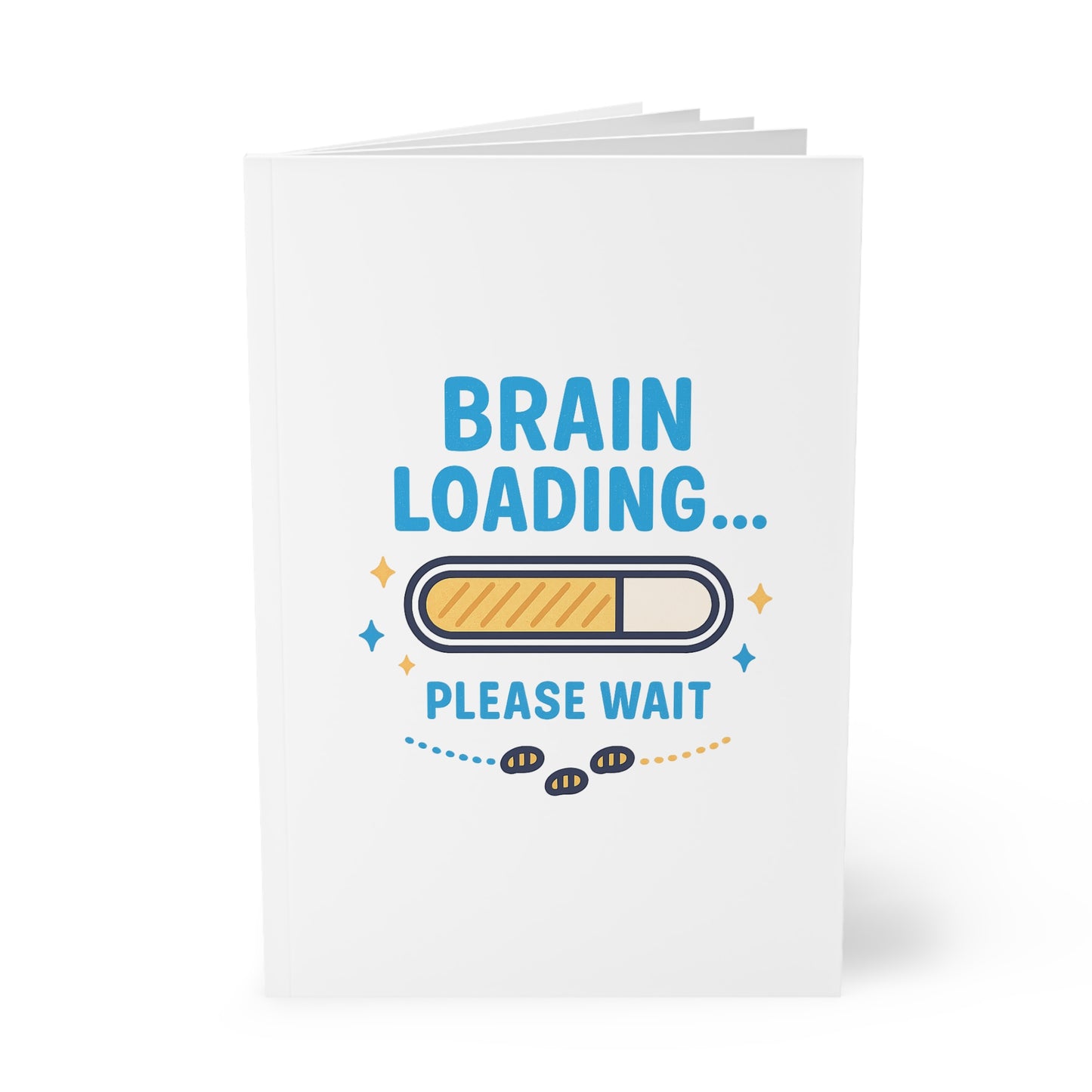 Brain Loading Softcover Notebook, A5