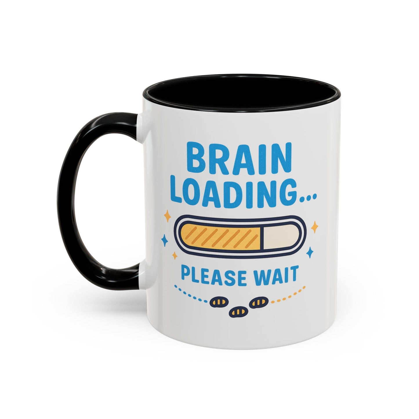 Loading Brain Coffee Mug, Funny Mug Gift, Gamer Coffee Cup, Office Humor, Unique Gift for Students