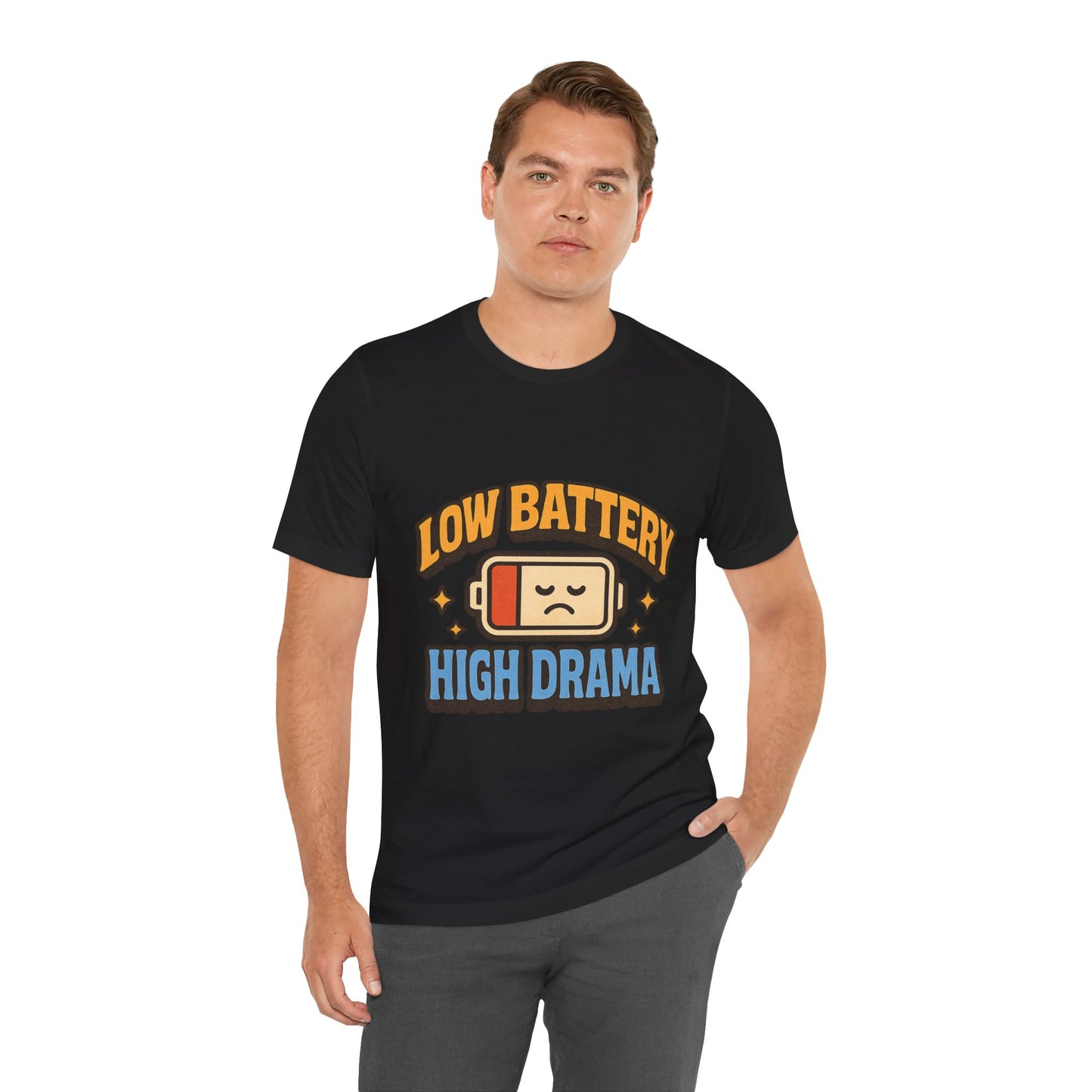 Drama Unisex Tee - Low Battery Print