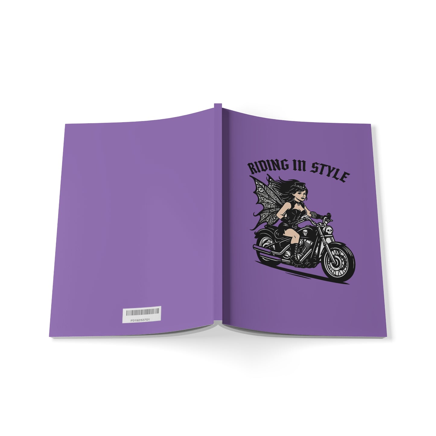 Motorcycle Fairy Softcover Notebook | Riding In Style A5 Journal for Bikers, Gifts for Riders, Travel Diary, Sketchbook, Writing Journal