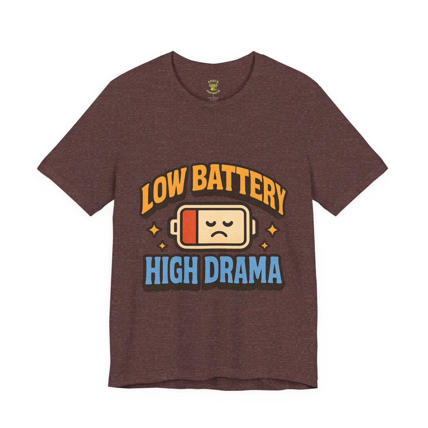 Drama Unisex Tee - Low Battery Print