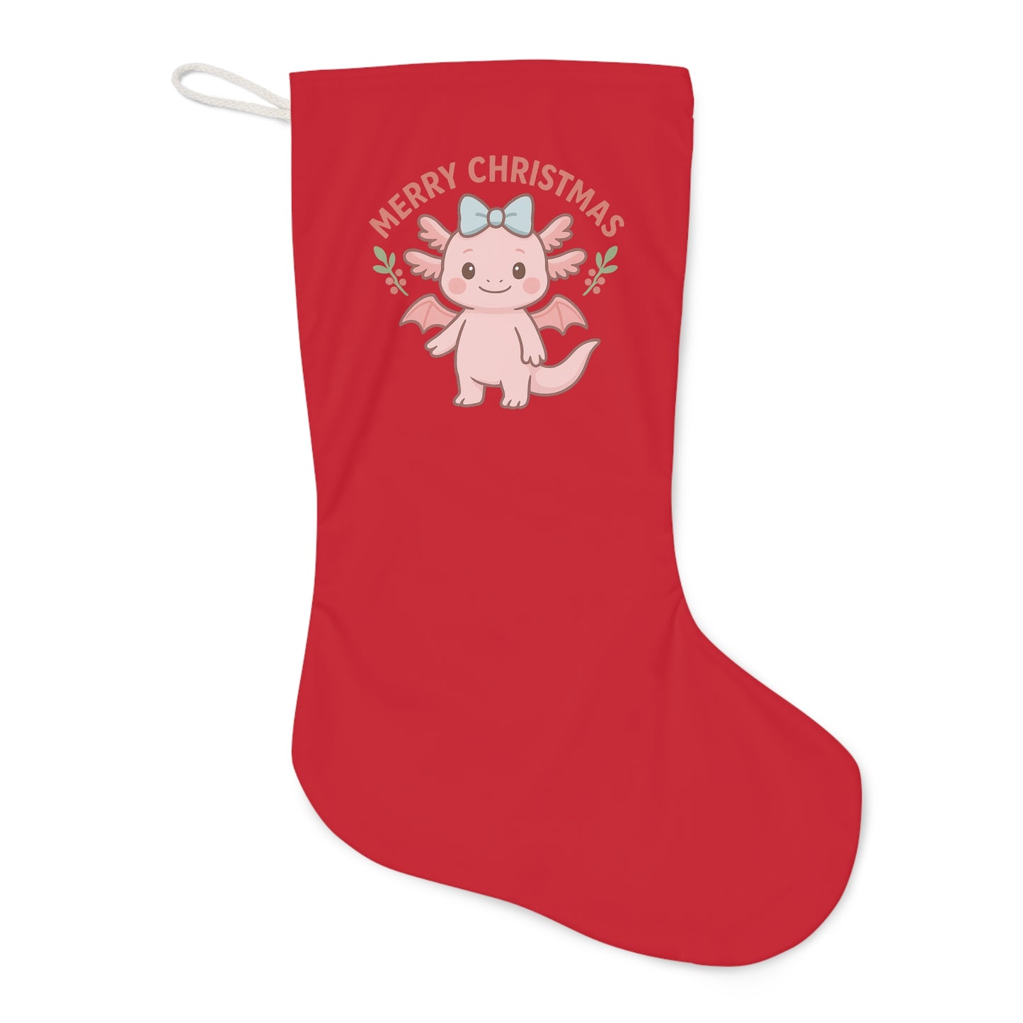 Merry Christmas Lottie Stocking, Merry Christmas Holiday Decor, Festive Home Accessory, Christmas Gift, Winter Celebration Decoration