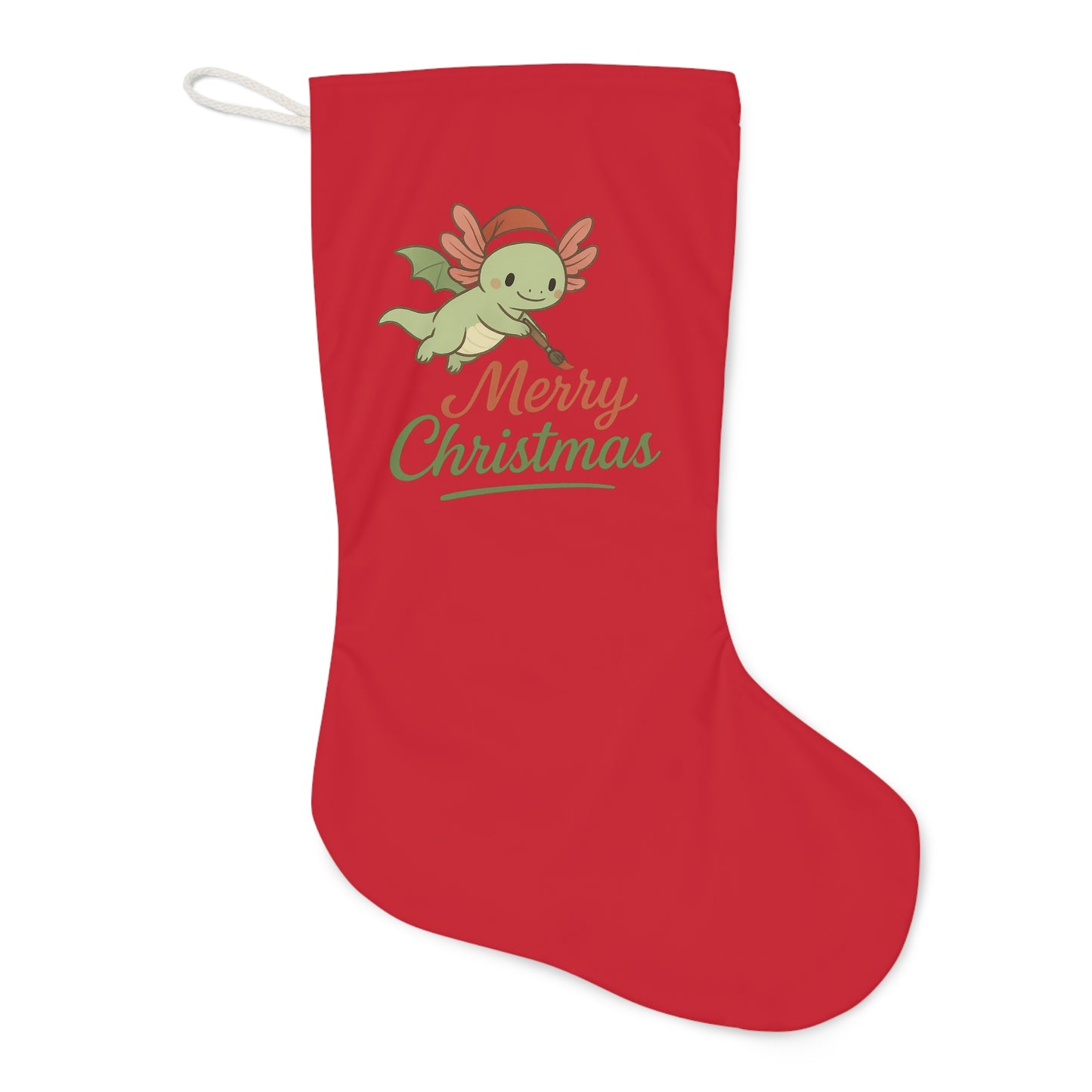 Merry Christmas Axel Santa Stocking, Merry Christmas Holiday Decor, Festive Home Accessory, Christmas Gift, Winter Celebration Decoration