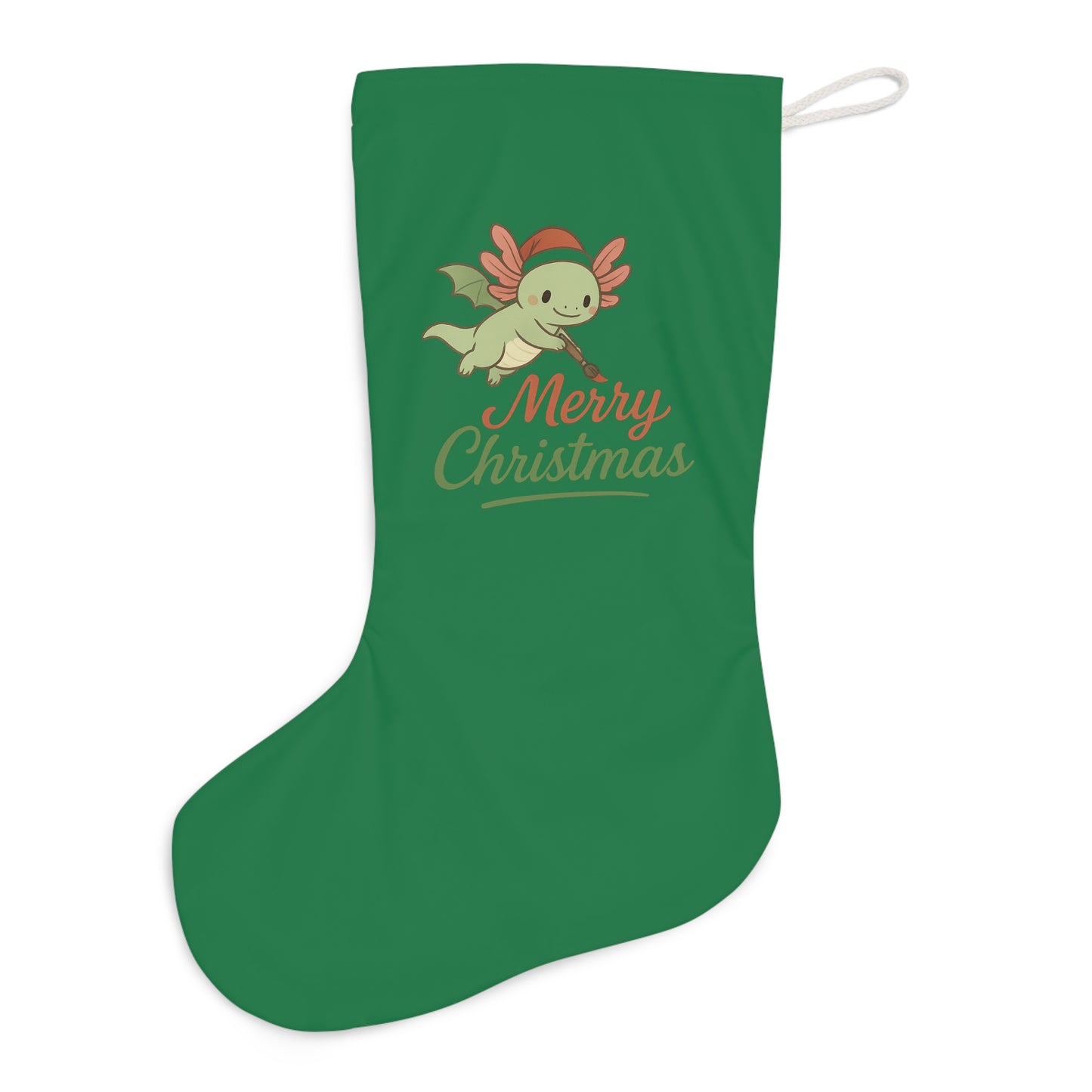 Merry Christmas Axel Santa Stocking, Merry Christmas Holiday Decor, Festive Home Accessory, Christmas Gift, Winter Celebration Decoration