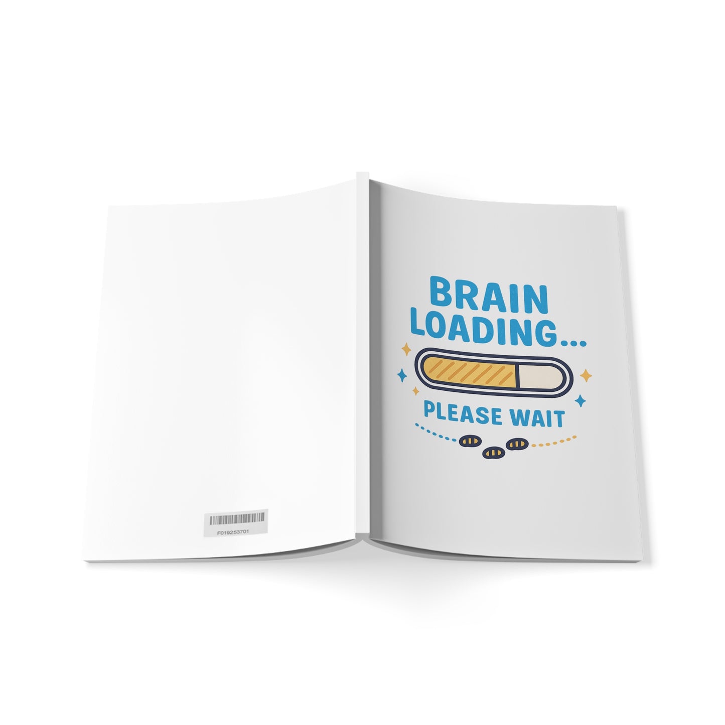 Brain Loading Softcover Notebook, A5
