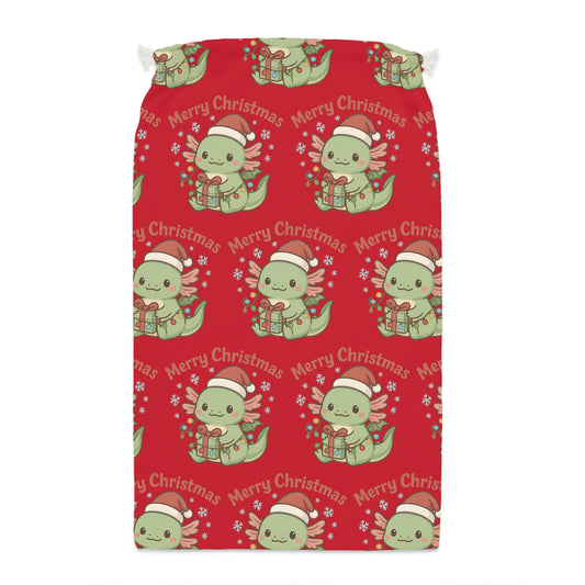 Christmas Axel Gift Sack with Cute Holiday Design, Merry Christmas Ideas, Santa Delivery Bag, Festive Storage, Christmas Decor