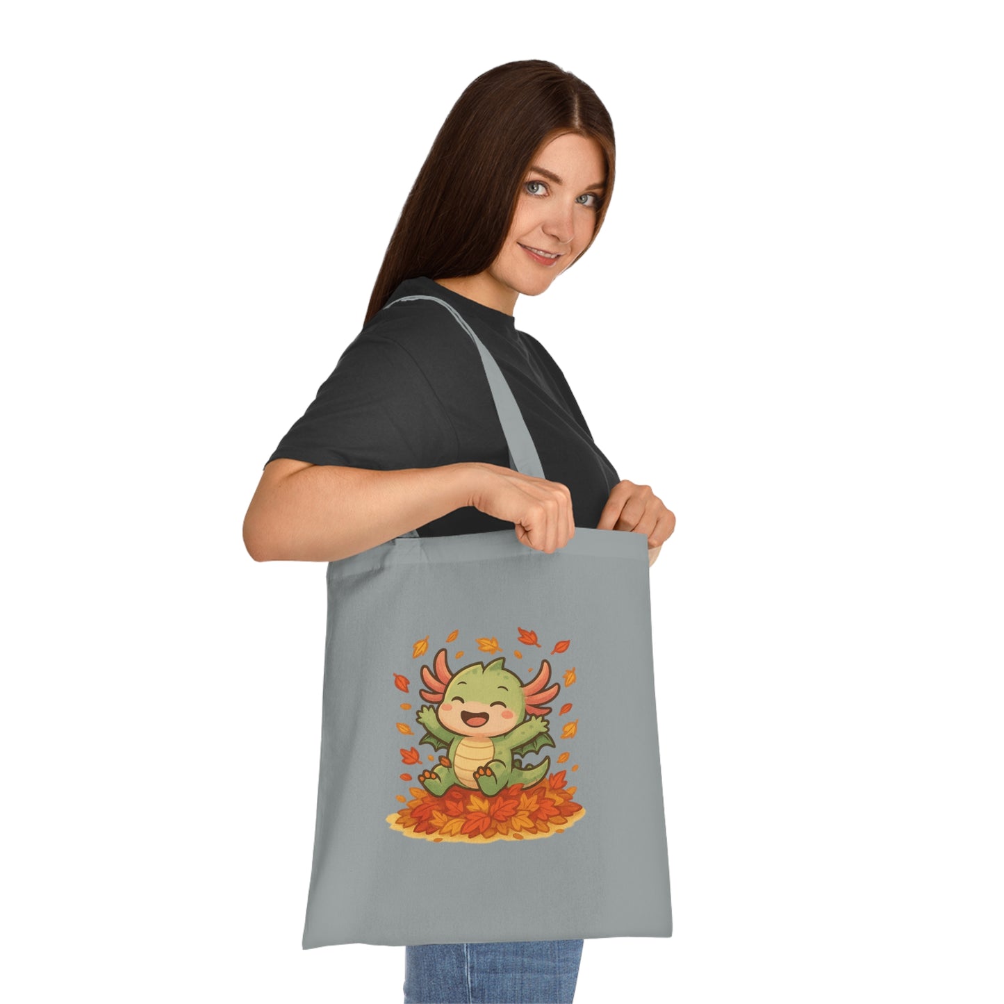 Autumn Leaf Axel Tote Bag, Fun Eco-Friendly Shopping Bag, Seasonal Gift, Cute Fall Bag, Reusable Canvas Tote, Perfect for Halloween