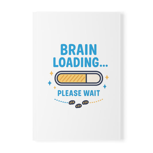 Brain Loading Softcover Notebook, A5