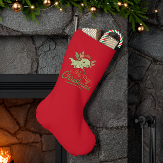 Merry Christmas Axel Santa Stocking, Merry Christmas Holiday Decor, Festive Home Accessory, Christmas Gift, Winter Celebration Decoration