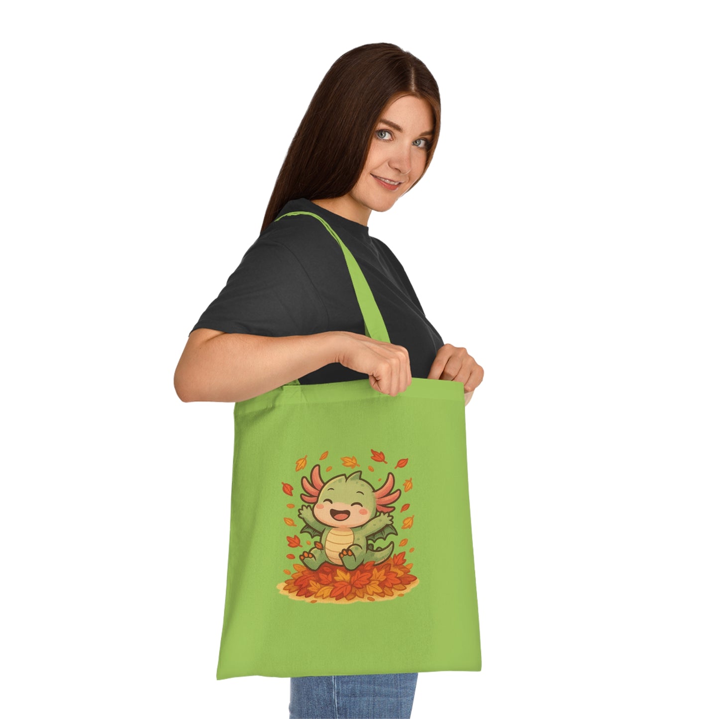 Autumn Leaf Axel Tote Bag, Fun Eco-Friendly Shopping Bag, Seasonal Gift, Cute Fall Bag, Reusable Canvas Tote, Perfect for Halloween