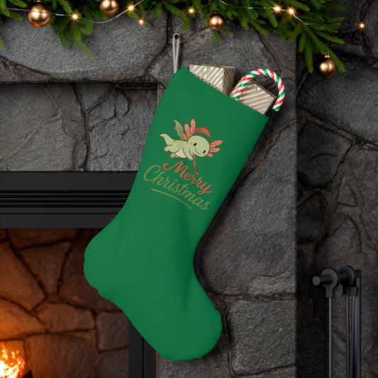 Merry Christmas Axel Santa Stocking, Merry Christmas Holiday Decor, Festive Home Accessory, Christmas Gift, Winter Celebration Decoration