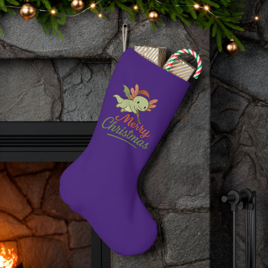 Merry Christmas Axel Santa Stocking, Merry Christmas Holiday Decor, Festive Home Accessory, Christmas Gift, Winter Celebration Decoration