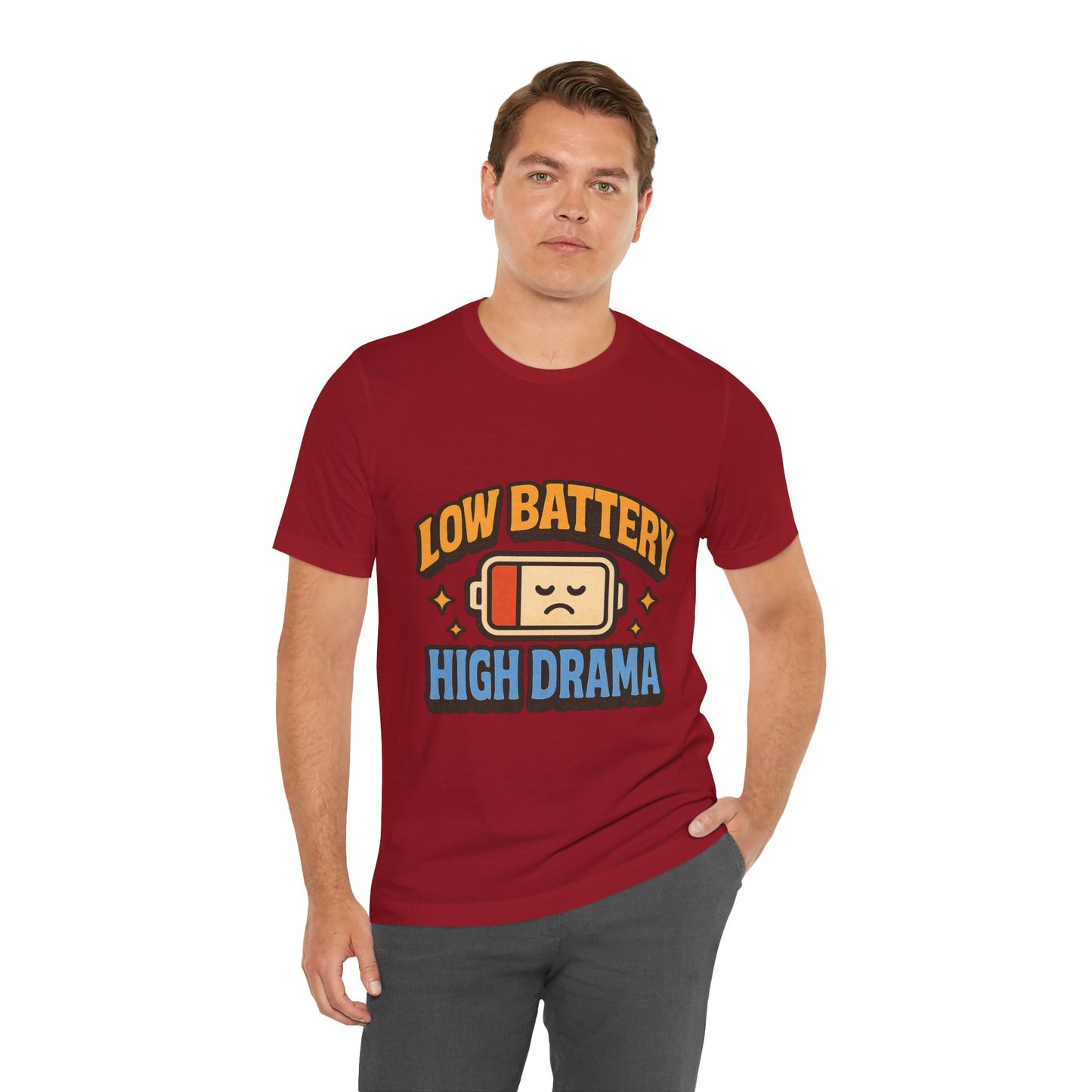 Drama Unisex Tee - Low Battery Print