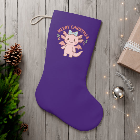 Merry Christmas Lottie Stocking, Merry Christmas Holiday Decor, Festive Home Accessory, Christmas Gift, Winter Celebration Decoration