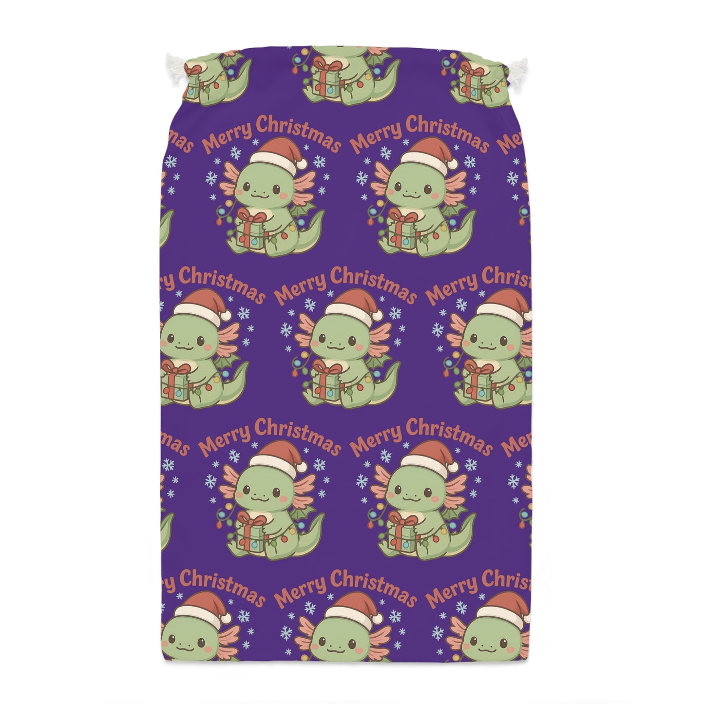 Christmas Axel Gift Sack with Cute Holiday Design, Merry Christmas Ideas, Santa Delivery Bag, Festive Storage, Christmas Decor