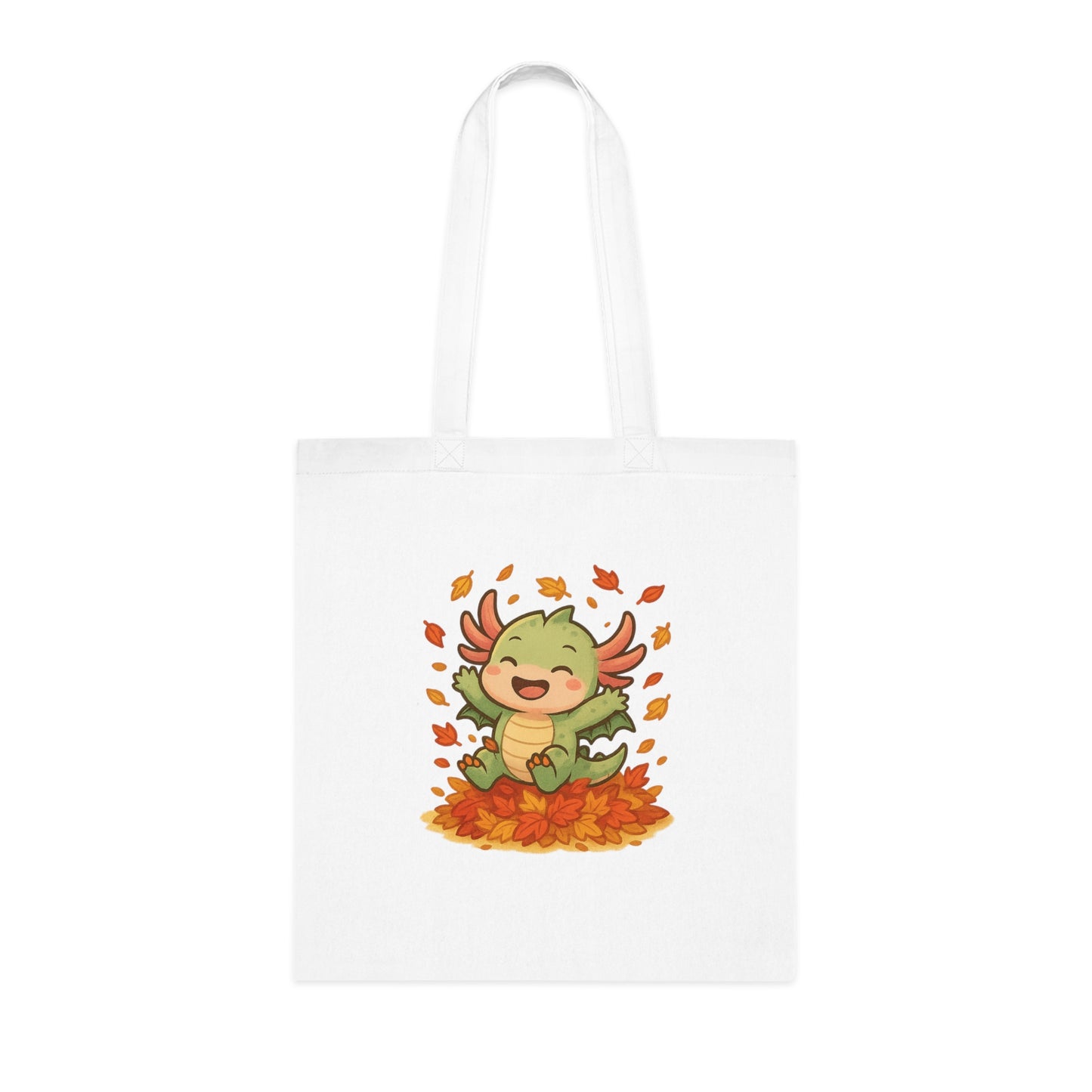 Autumn Leaf Axel Tote Bag, Fun Eco-Friendly Shopping Bag, Seasonal Gift, Cute Fall Bag, Reusable Canvas Tote, Perfect for Halloween