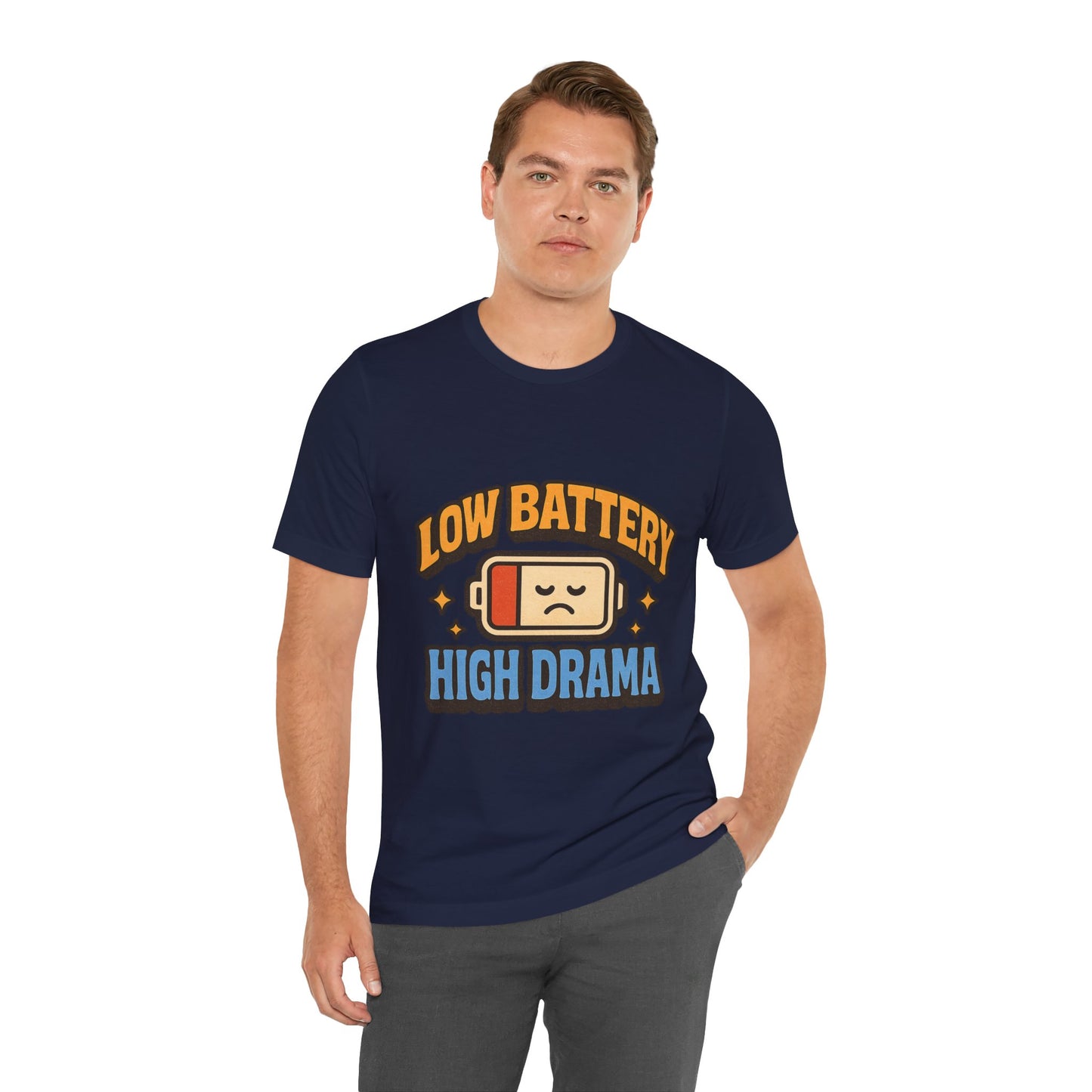 Drama Unisex Tee - Low Battery Print