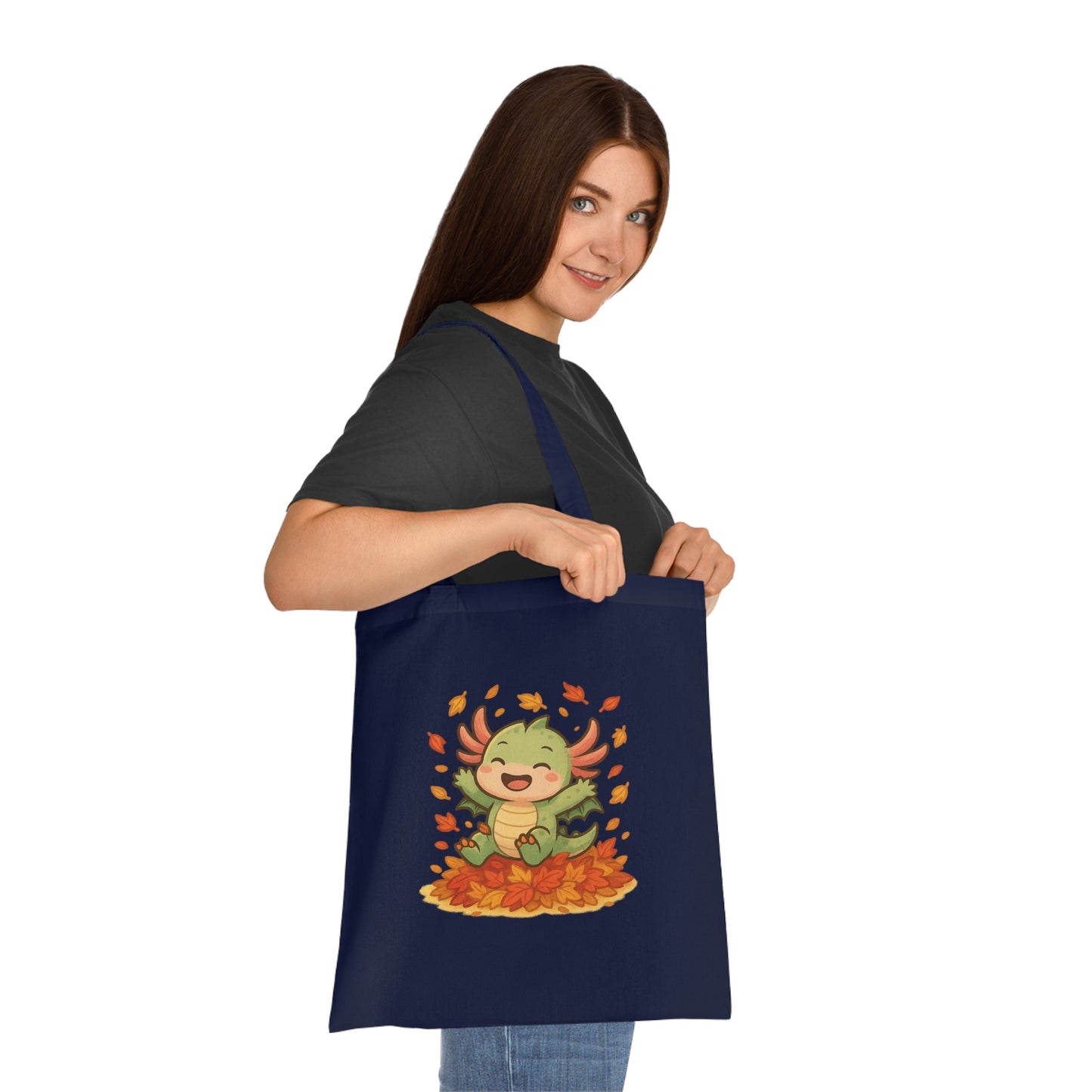 Autumn Leaf Axel Tote Bag, Fun Eco-Friendly Shopping Bag, Seasonal Gift, Cute Fall Bag, Reusable Canvas Tote, Perfect for Halloween
