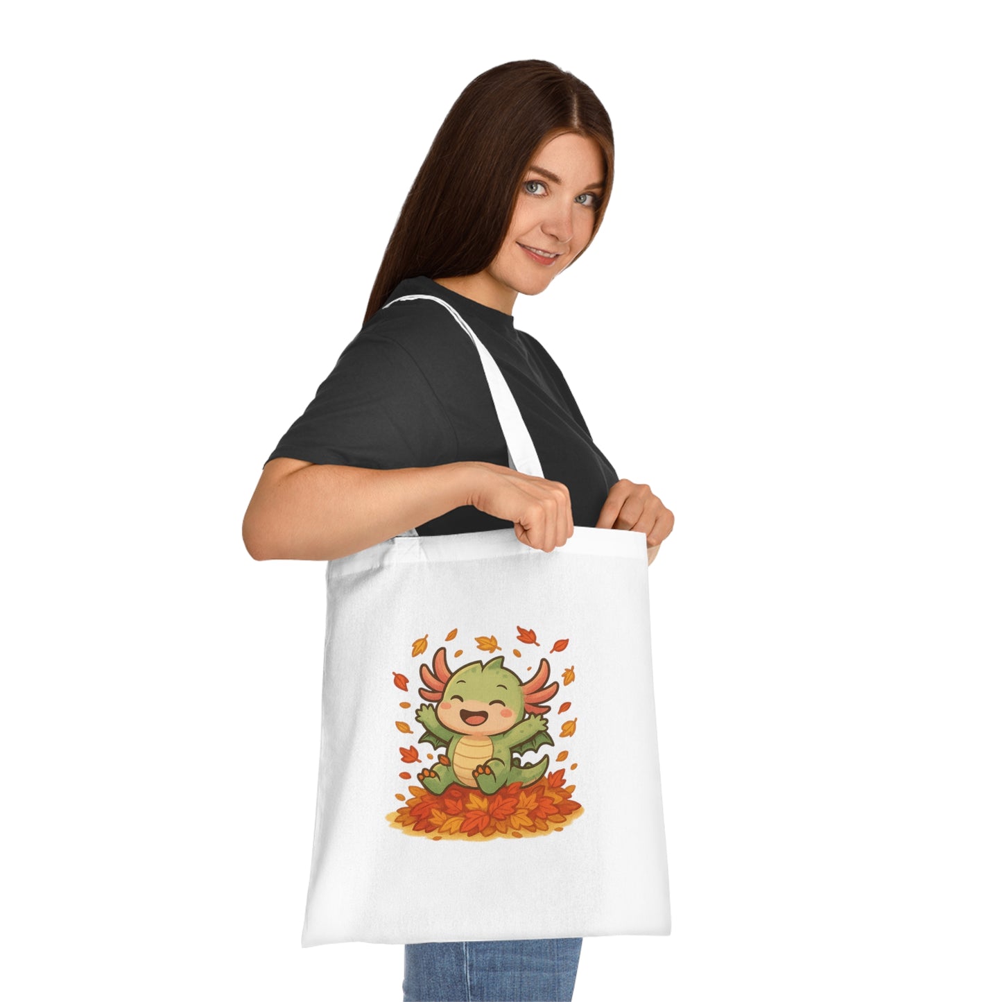 Autumn Leaf Axel Tote Bag, Fun Eco-Friendly Shopping Bag, Seasonal Gift, Cute Fall Bag, Reusable Canvas Tote, Perfect for Halloween