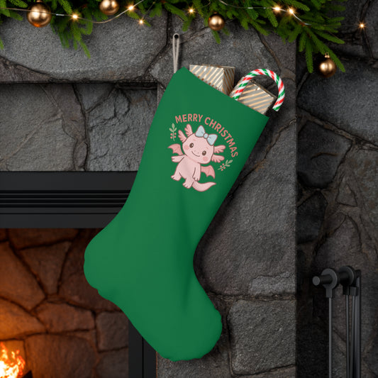 Merry Christmas Lottie Stocking, Merry Christmas Holiday Decor, Festive Home Accessory, Christmas Gift, Winter Celebration Decoration