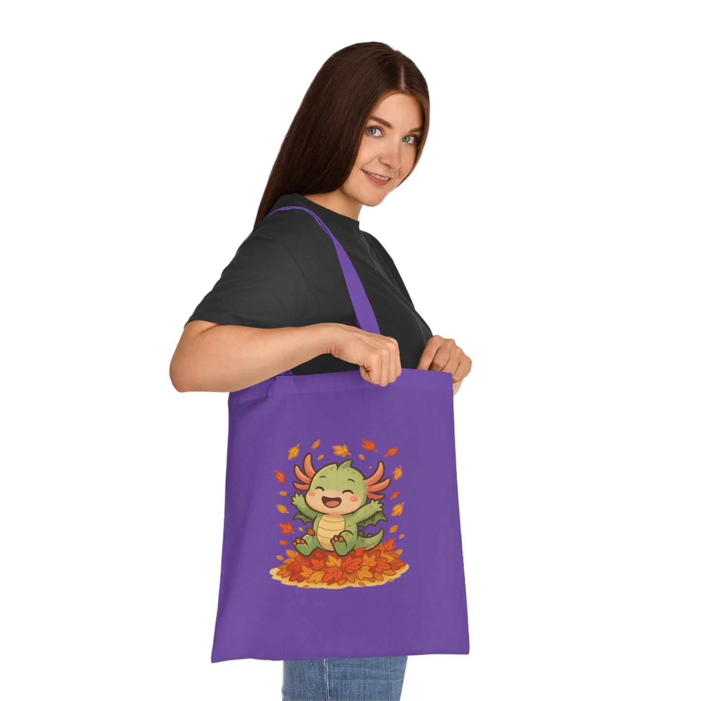 Autumn Leaf Axel Tote Bag, Fun Eco-Friendly Shopping Bag, Seasonal Gift, Cute Fall Bag, Reusable Canvas Tote, Perfect for Halloween