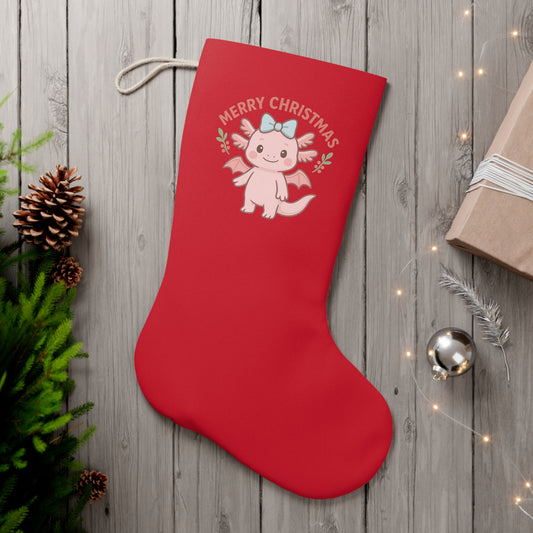 Merry Christmas Lottie Stocking, Merry Christmas Holiday Decor, Festive Home Accessory, Christmas Gift, Winter Celebration Decoration