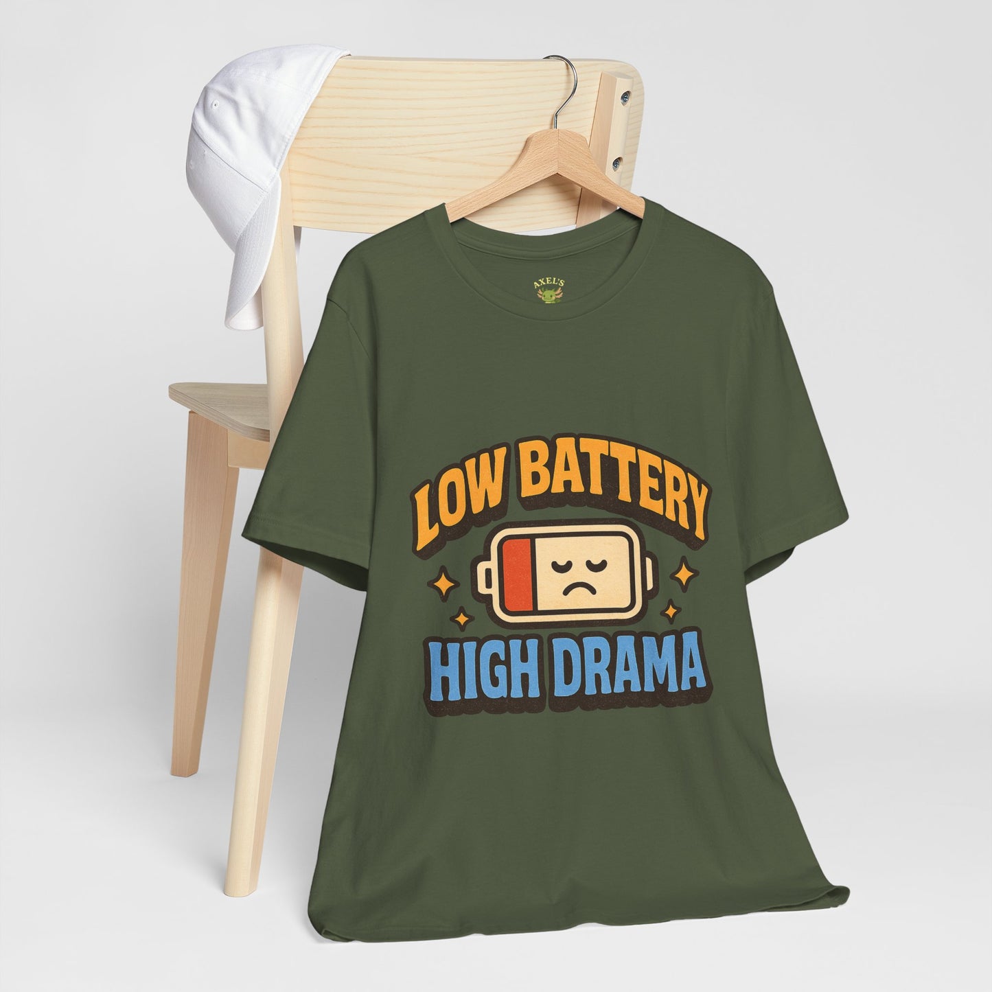Drama Unisex Tee - Low Battery Print