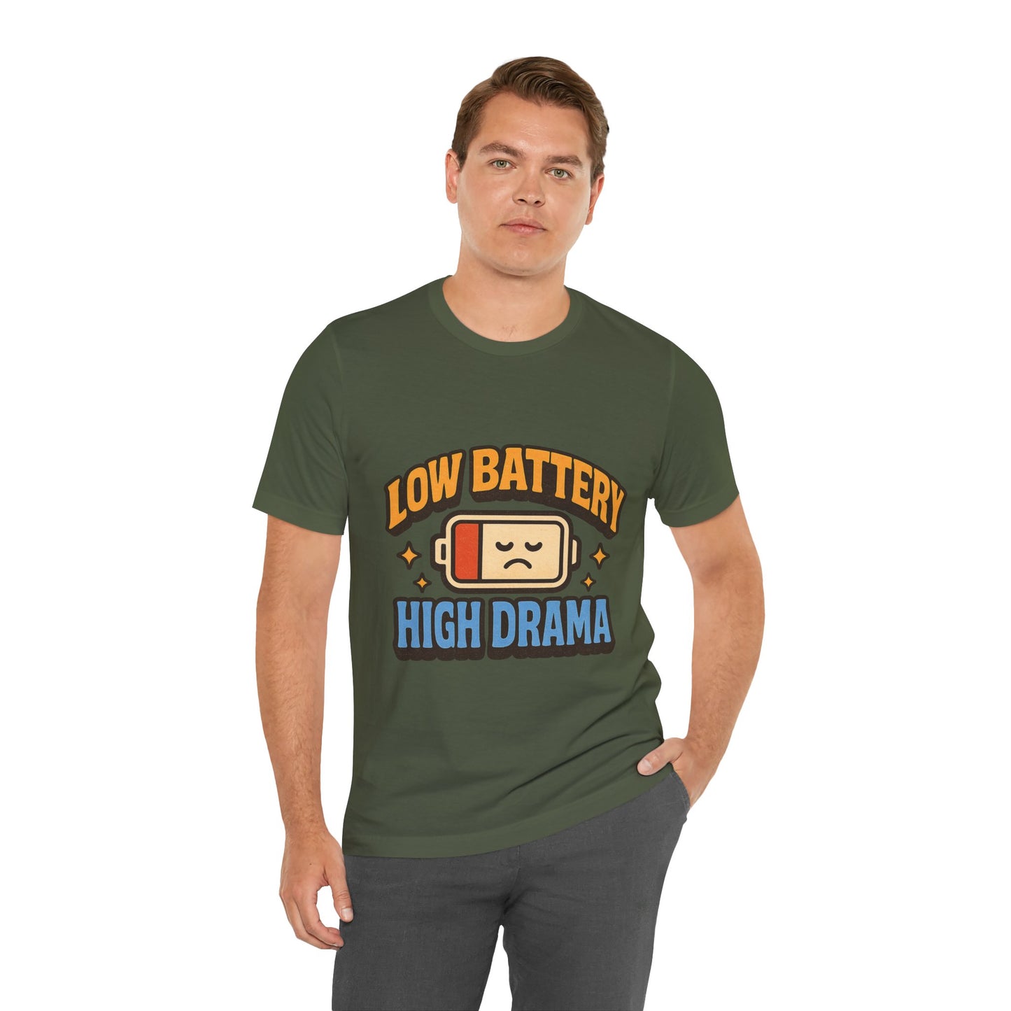 Drama Unisex Tee - Low Battery Print